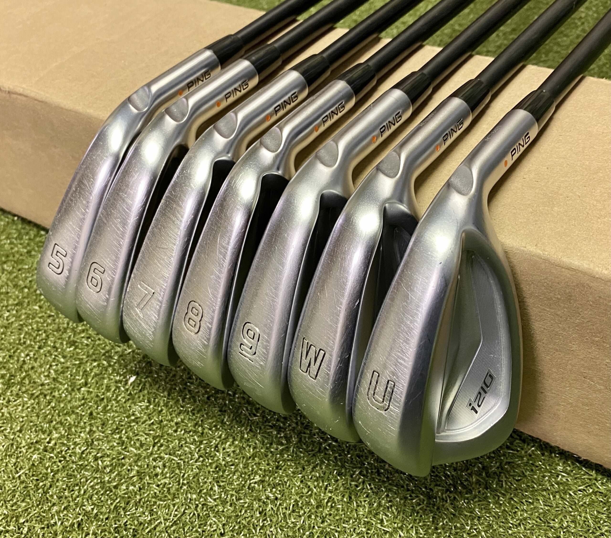 RH Ping Orange Dot i210 Irons 5-PW/UW ALTA CB Regular Flex