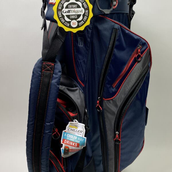 New Bag Boy Golf- Chiller Hybrid 14-Way Stand Bag Cart/Carry Red/Blue