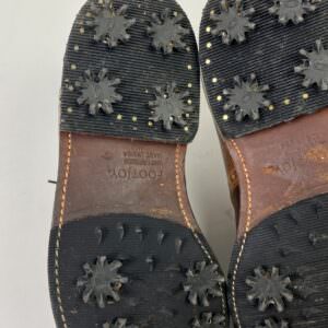 Used FootJoy Classics Dry Waterproof Mens US Size 8.5 Golf Shoes Brown 50195X