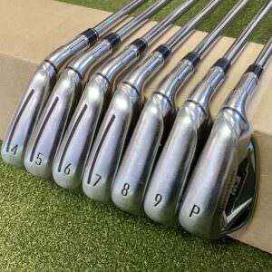 Used RH TaylorMade M3 Irons 4-PW KBS Tour Stiff Flex Steel Golf Club Set