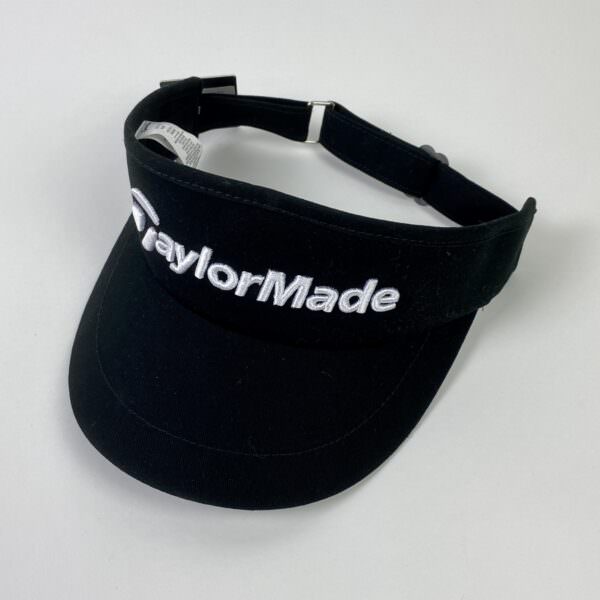 New with Tags Taylormade Golf Black High Crown Visor - Headwear Adjustable