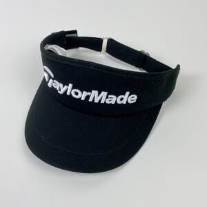 New with Tags Taylormade Golf Black High Crown Visor - Headwear Adjustable