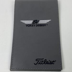 Used Titleist Golf BV Vokey Design Gray Leather Scorecard Holder