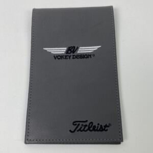 Used Titleist Golf BV Vokey Design Gray Leather Scorecard Holder