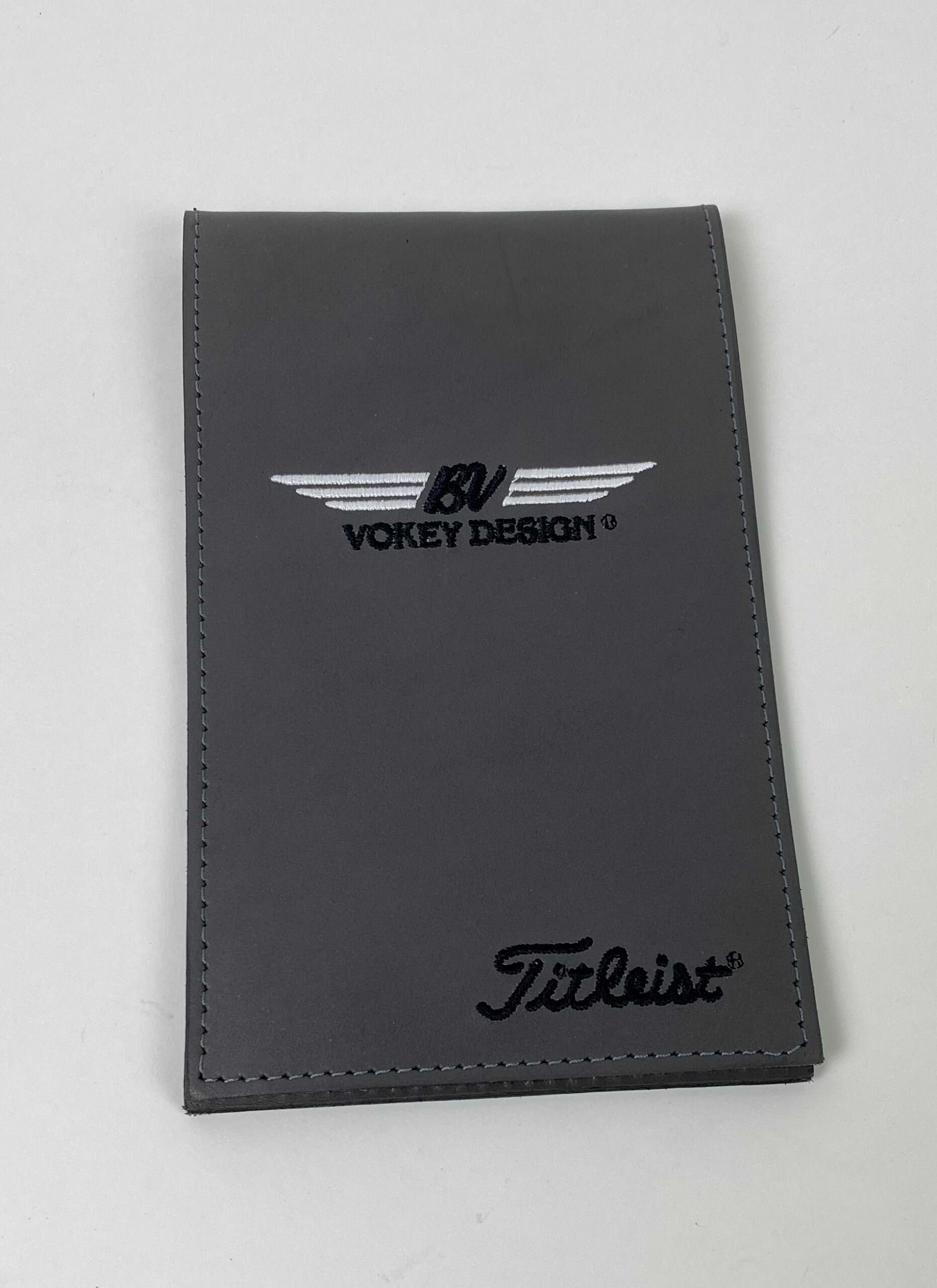 Used Titleist Golf BV Vokey Design Gray Leather Scorecard Holder ...