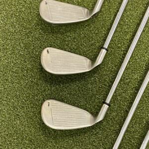 Right Handed Callaway Steelhead X-14 Irons 3-9 Uniflex Steel Golf Club Set
