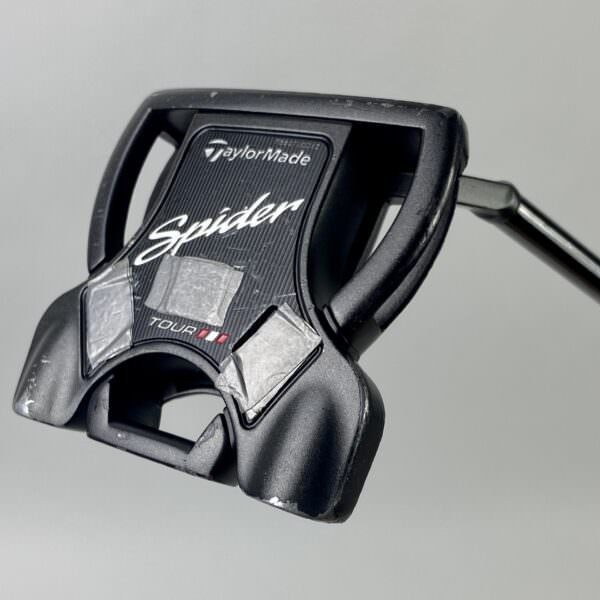 Right Handed Used TaylorMade Spider Tour Black 35" Putter Black Steel Golf Club
