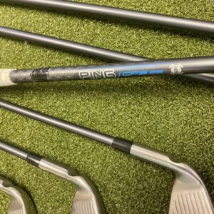 Used RH Ping Red Dot G Irons 4-PW/UW CFS 65g Senior Flex Graphite Golf Club Set