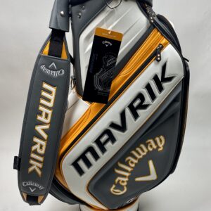New With Tags Callaway Mavrik Tour Staff Golf Cart Carry Bag White/Orange