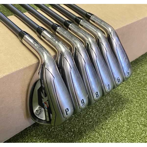 LH Callaway XR Irons 5-PW Project X 4.5 Senior Flex Graphite Golf Club Set