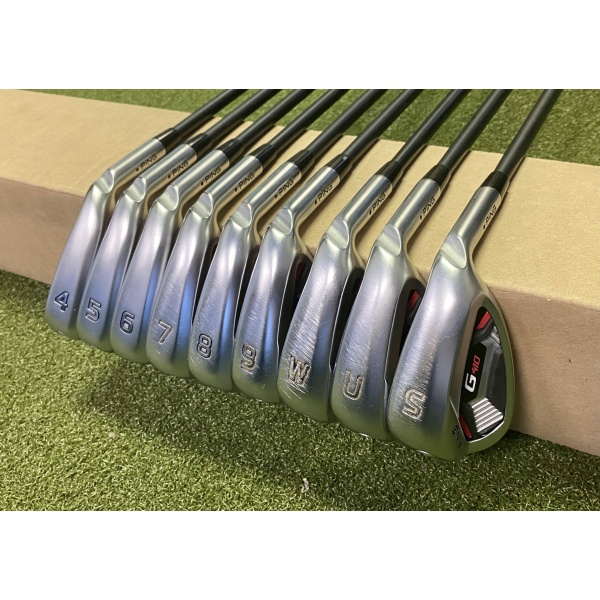 Ping Black Dot G410 Irons 4-PW/UW/SW ALTA CB AWT Senior Flex Graphite Golf Set