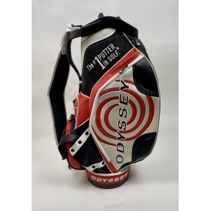 Odyssey Staff Golf Cart Carry Bag 6-Way White/Red/Black Free Shipping