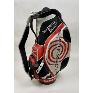Odyssey Staff Golf Cart Carry Bag 6-Way White/Red/Black Free Shipping
