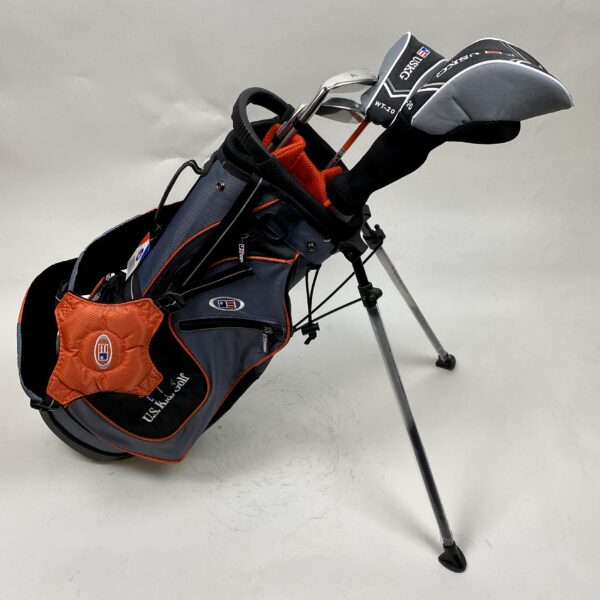 US Kids Golf USKG UL on sale 51 Golf Junior Standing Bag Orange Gray Youth