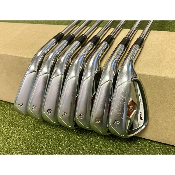 RH TaylorMade R11 Irons 4-PW Project X 6.0 Flighted Stiff Flex Steel Golf Set