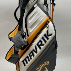 Callaway Mavrik Mini Stand Golf Cart Carry Bag 5-Way White/Orange/Charcoal