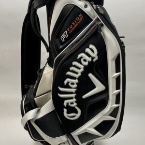 Used Callaway FT Fusion Tour Staff Golf Cart Carry Bag 6-Way Black 8 Pockets