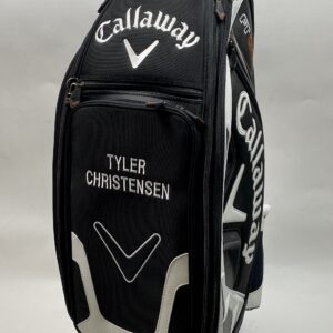 Used Callaway FT Fusion Tour Staff Golf Cart Carry Bag 6-Way Black 8 Pockets