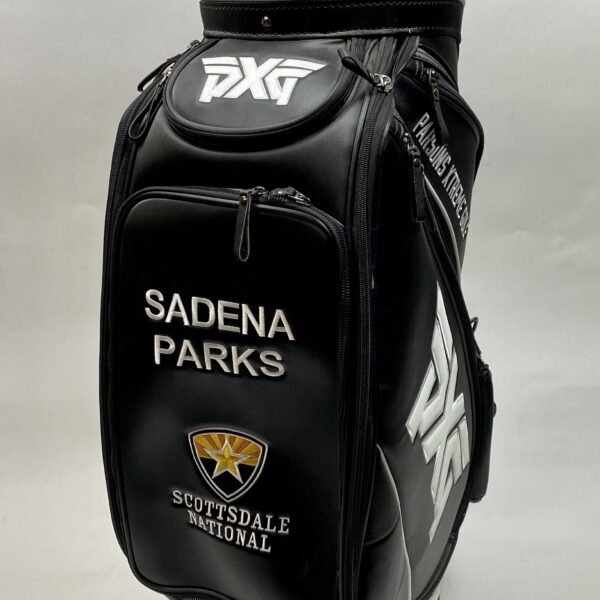 Used PXG Golf Staff Bag Black 6-Way Ships Free Unavailable Online Custom Name