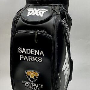 Used PXG Golf Staff Bag Black 6-Way Ships Free Unavailable Online Custom Name