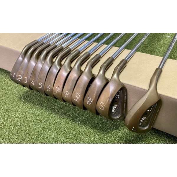 Ping Black Dot Eye 2 Beryllium Copper Irons 1-PW/SW/LW Stiff Steel Golf Set