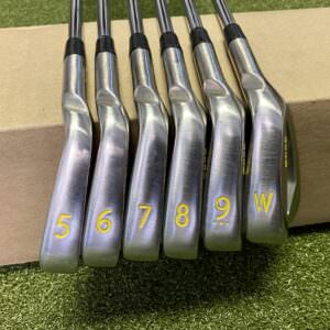 Used RH Ping Yellow Dot S55 Irons 5-PW CFS Regular Flex Steel Golf Club Set
