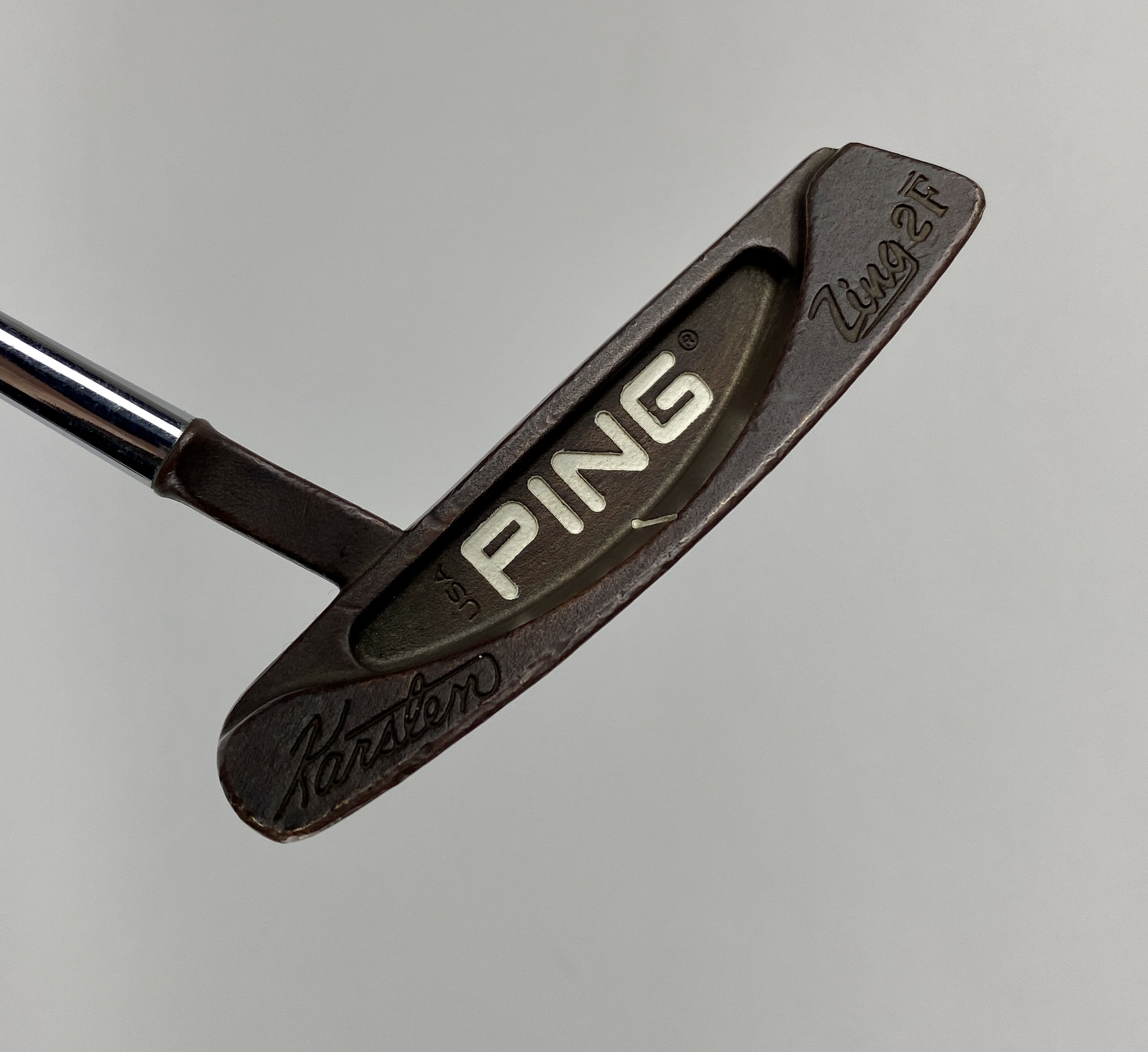 Putter Ping Karsten Zing 2F En Bronze Manganèse Avec Insert Pixel - Arbre En Acier, Droitier