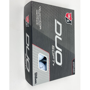 12 NEW 2020 Wilson Staff DUO Soft+ White Golf Balls