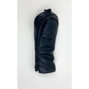 Very Nice Miura Driver Leather Headcover Head Cover Black Ships Free
