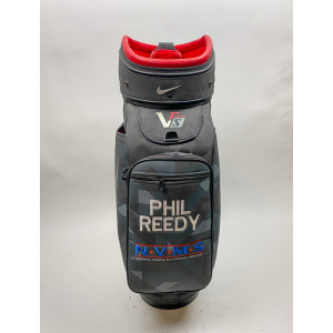Used Gray/Red Nike VRS Golf Staff Bag with Strap Embroidered Phillip Reedy