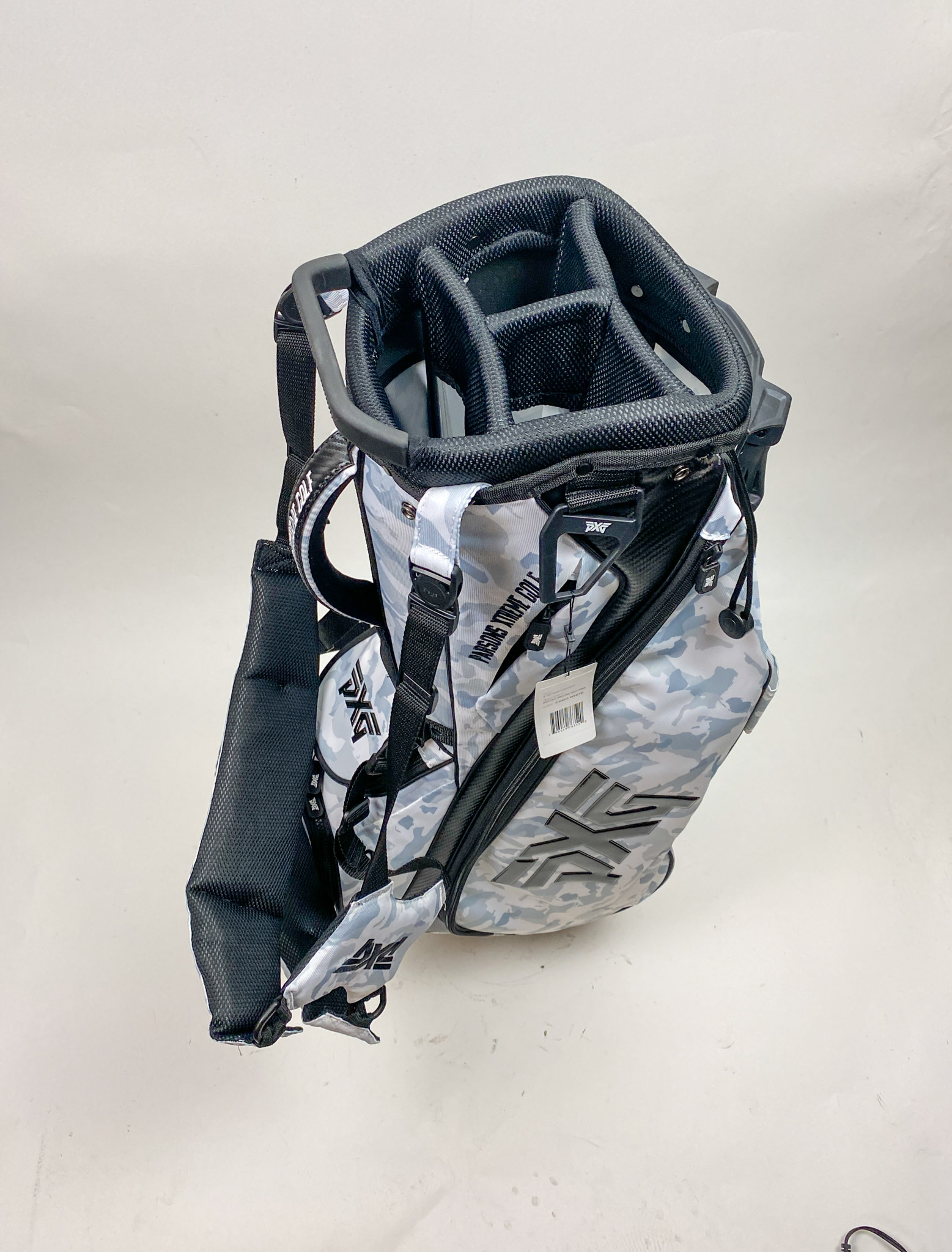 Brand New PXG 2020 Carry Stand Bag White Camo w/ BackPack Straps