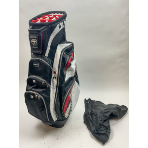 TaylorMade Juggernaut Cart Carry Golf Bag 14-way Black/Red/White Ships Free
