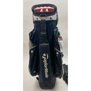 TaylorMade Juggernaut Cart Carry Golf Bag 14-way Black/Red/White Ships Free