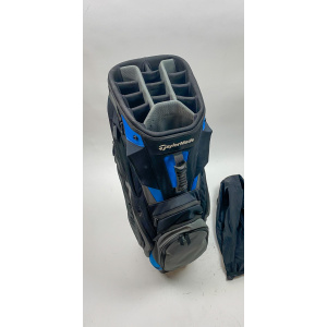 TaylorMade Cart Carry Golf Bag 14-way Blue/Black/Gray Ships Free