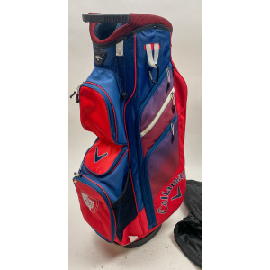 Callaway CHEV ORG 14 Golf Cart Carry Bag Red/Blue With Southern Highlands Logo