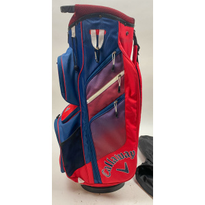 Callaway CHEV ORG 14 Golf Cart Carry Bag Red/Blue With Southern Highlands Logo