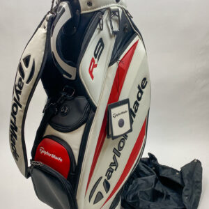 Used TaylorMade R9 Cart Demo Golf Bag White/Red/Black Ships Free