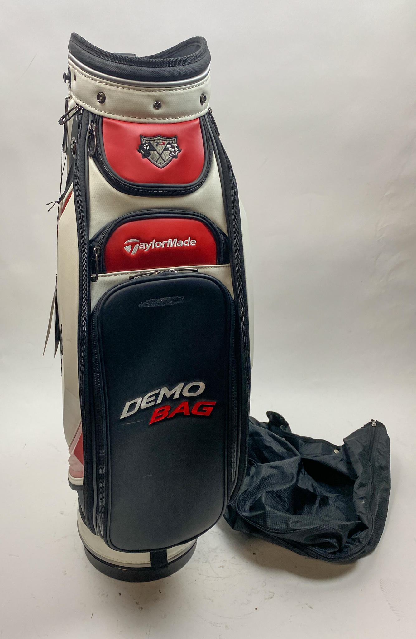 Used TaylorMade R9 Cart Demo Golf Bag White/Red/Black Ships Free