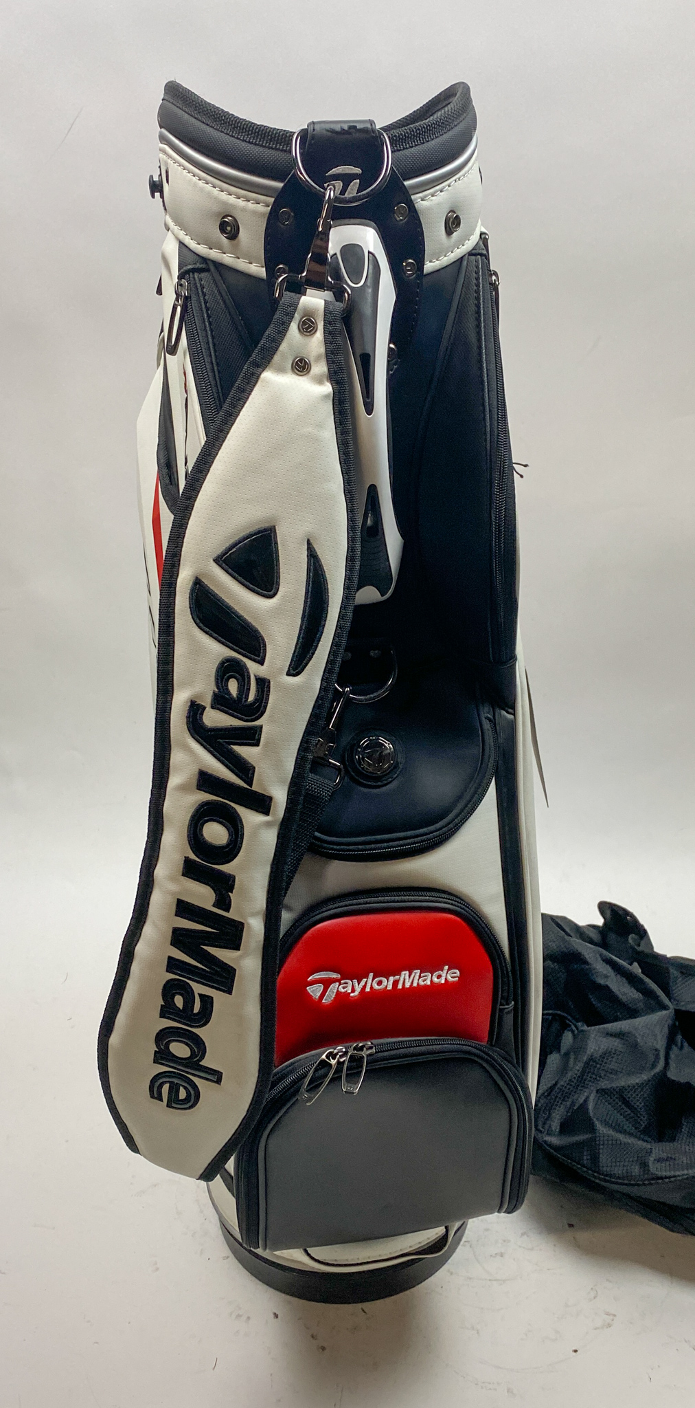 Used TaylorMade R9 Cart Demo Golf Bag White/Red/Black Ships Free
