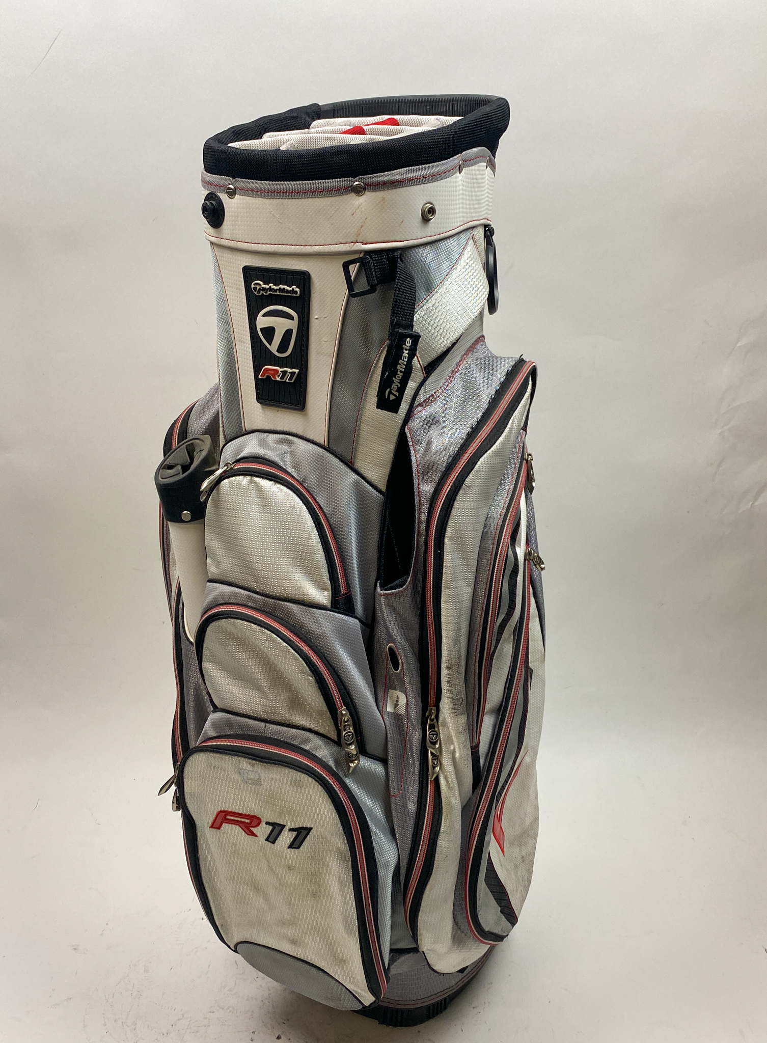 TaylorMade R11 Cart Carry Golf Bag 14-way White/Gray Ships Free No