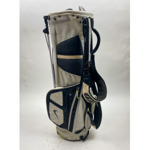 Used White/Black Nike Vapor X Golf Stand Bag 5-Way With Strap No Rainhood