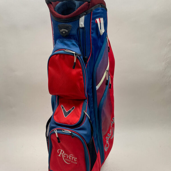 Callaway CHEV ORG 14 Golf Cart Carry Bag Red/Blue With Revere Logo