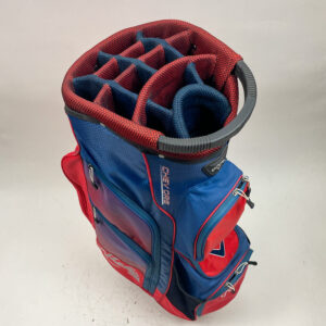 Callaway CHEV ORG 14 Golf Cart Carry Bag Red/Blue With Revere Logo
