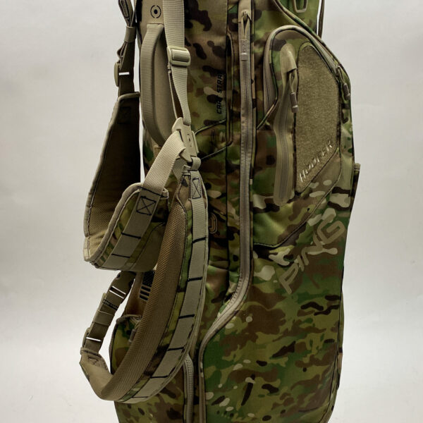 Ping Hoofer Golf Cart/Carry Stand Bag 5-Way Divided Camo Dual Straps & Rainhood