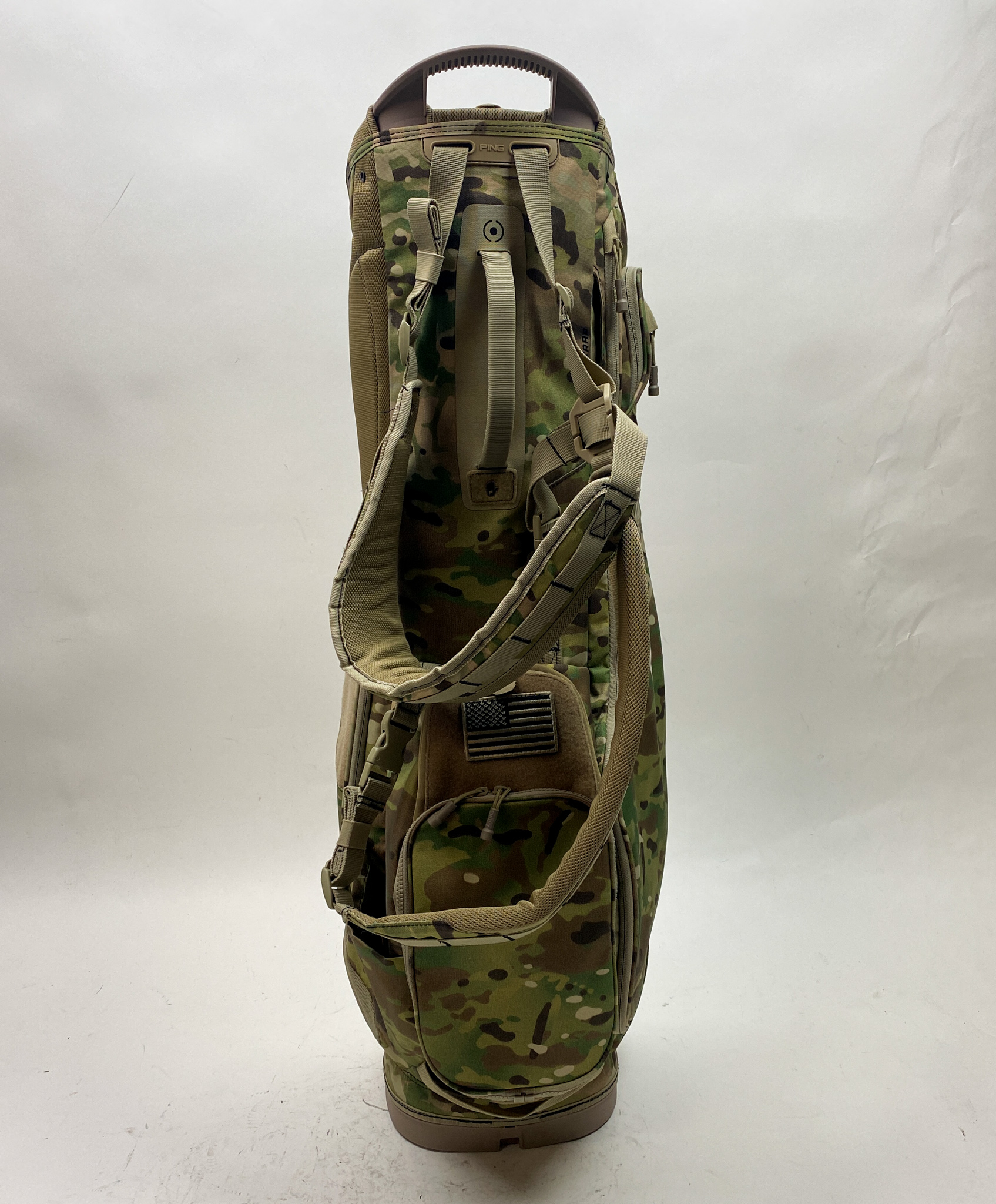 Ping Hoofer Golf Cart/Carry Stand Bag 5-Way Divided Camo Dual