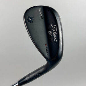 RH Titleist Vokey SM6 S Grind Jet Black Wedge 54*-10 Wedge Flex Steel Golf Club