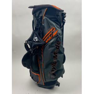 TaylorMade Supreme Hybrid Cart Carry Stand Golf Bag Orange/Gray Ships Free