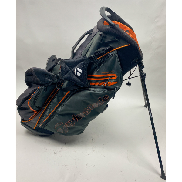 TaylorMade Supreme Hybrid Cart Carry Stand Golf Bag Orange/Gray