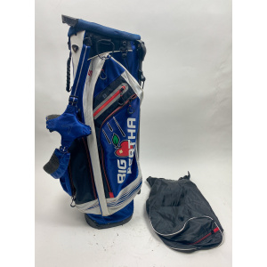 Callaway Big Bertha Hyper Lite 5 Cart Carry Golf Stand Bag - Blue w/ Rainhood