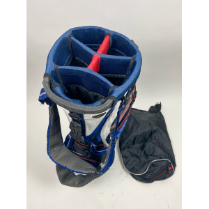 Callaway Big Bertha Hyper Lite 5 Cart Carry Golf Stand Bag - Blue w/ Rainhood
